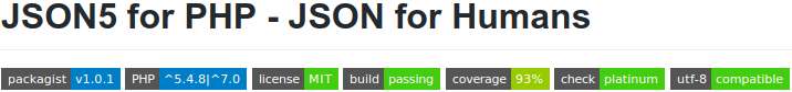 JSON5 for PHP