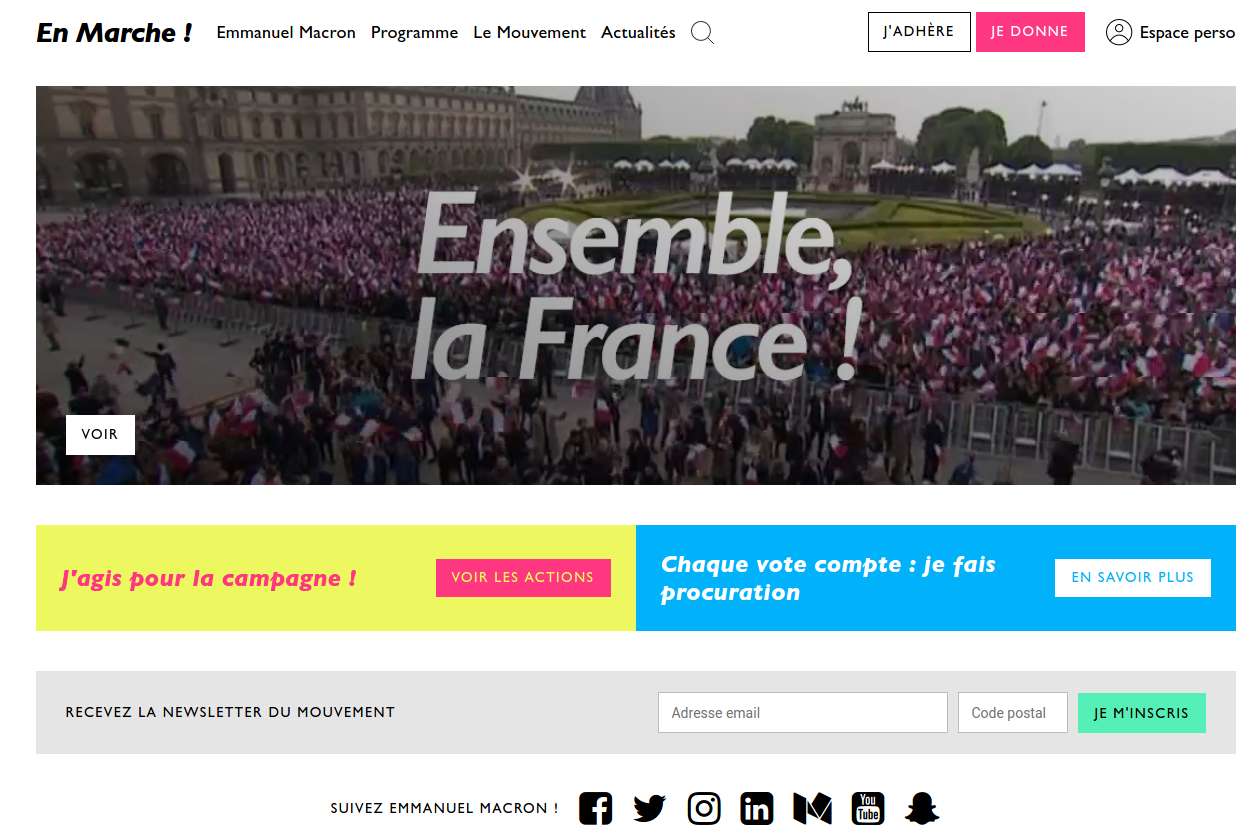 Screenshot of en-marche.fr