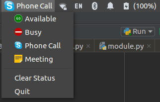 Slack Status Switcher
