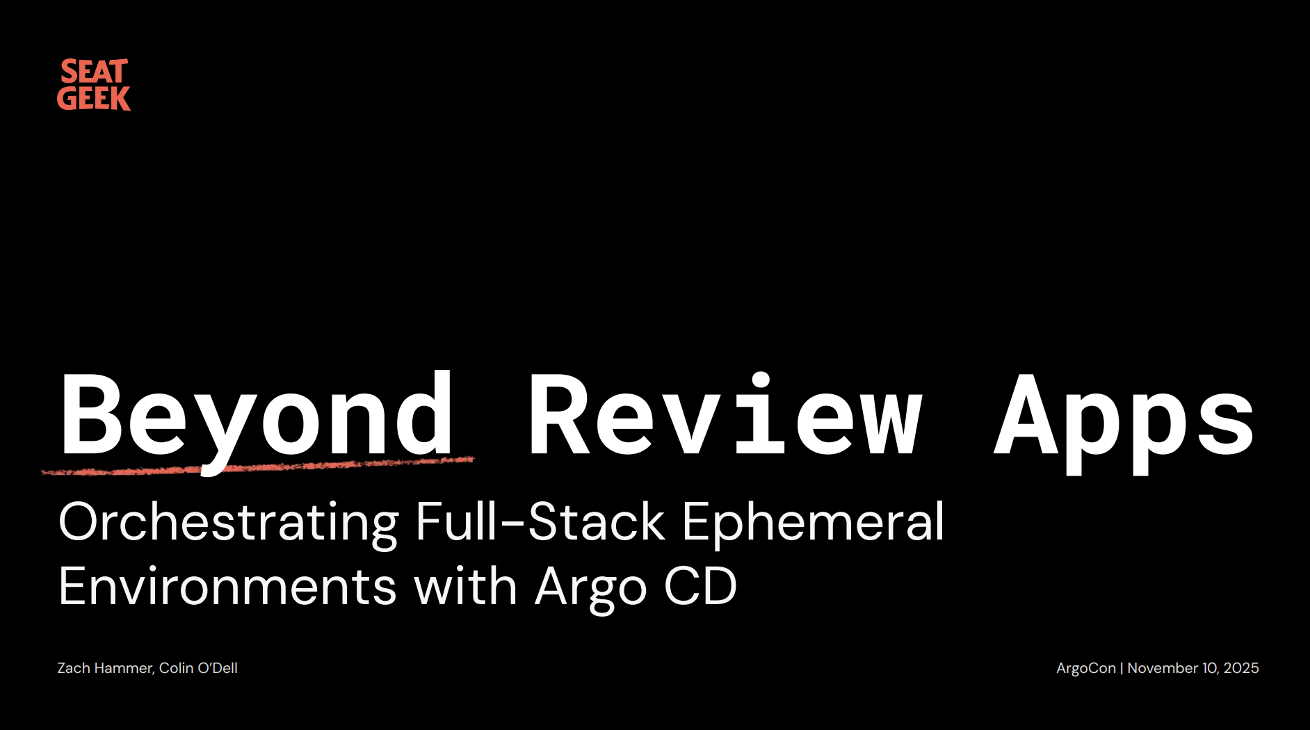 Beyond Review Apps - title slide