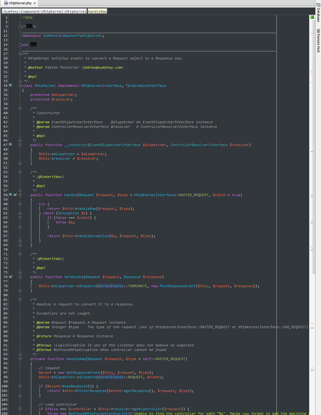 PhpStorm screenshot